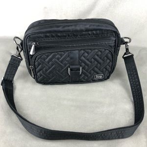 Lug RFID-Blocking Carousel XL Crossbody Bag black